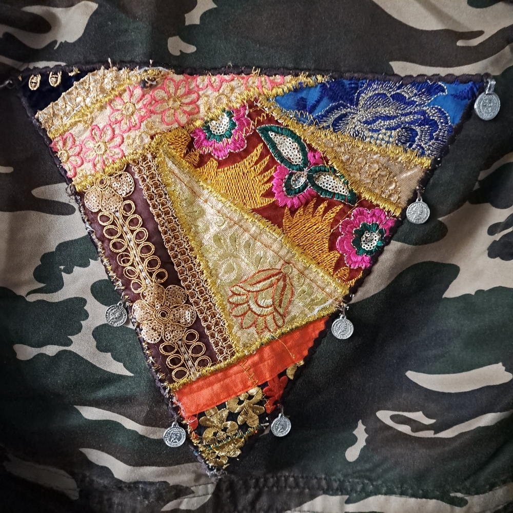 Beautiful Stories Embellished Camo Jacket - Picture 5 of 5